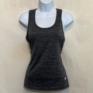 A-71 Marika Gray Cross Back Athleisure Pullover Tank Top Size S